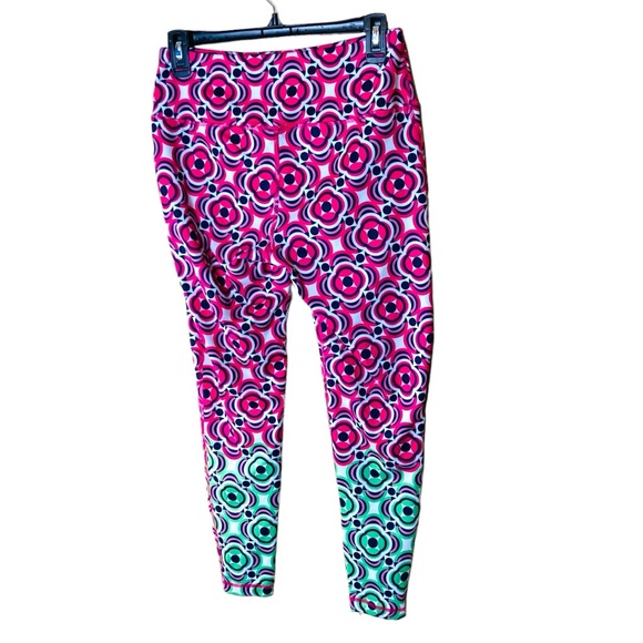 Crown & Ivy Two Tone Geo Print Leggings Size M? - Picture 1 of 6